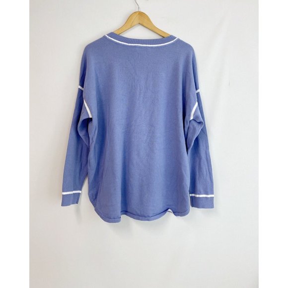 TOMMY HILFIGER Round Hem Crewneck Pullover Sweater In English Manor Color Size L - Picture 3 of 6